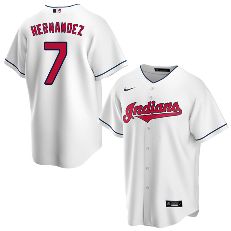 Nike Men #7 Cesar Hernandez Cleveland Indians Baseball Jerseys Sale-White